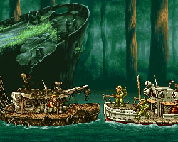 �Bb The boat moved to downstream , then battle with your enemy